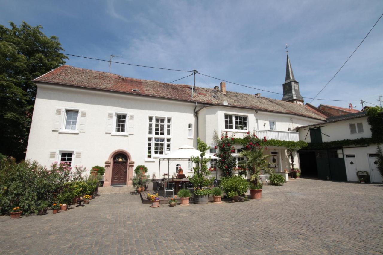 Bio-Weingut, Gästehaus und Kräuterhof Flomborn Exterior foto